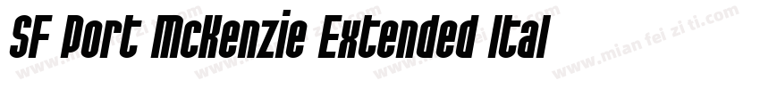 SF Port McKenzie Extended Italic字体转换